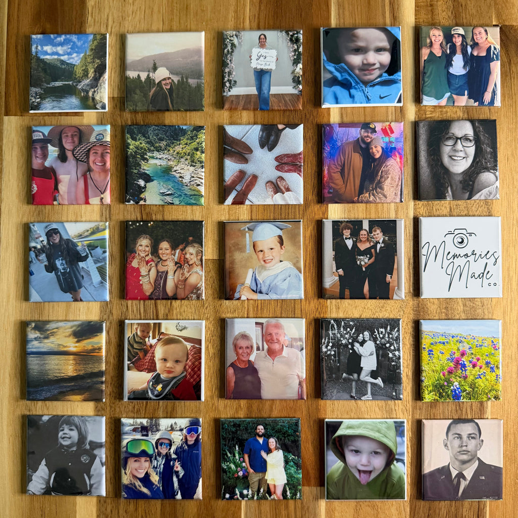 Custom Photo Magnets  2x2 - Set of 25