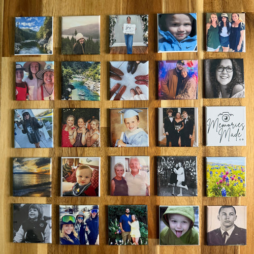 Custom Photo Magnets  2x2 - Set of 25