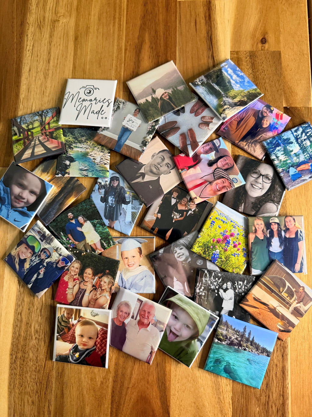 Custom Photo Magnets  2x2 - Set of 25